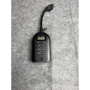 myTouchSmart 26898 Outdoor Digital Plug-In Timer 2 Grounded Outlets Black 15A